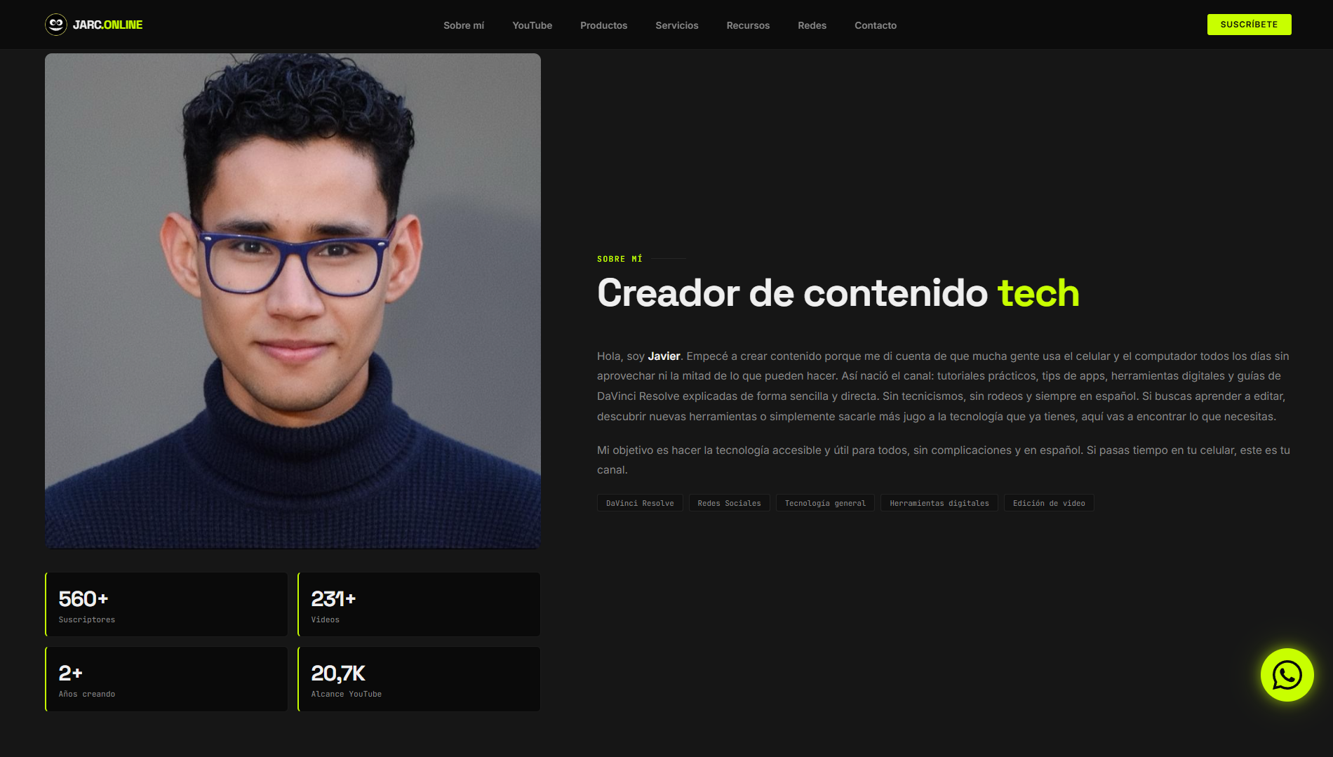 Sitio web JarcOnline.com