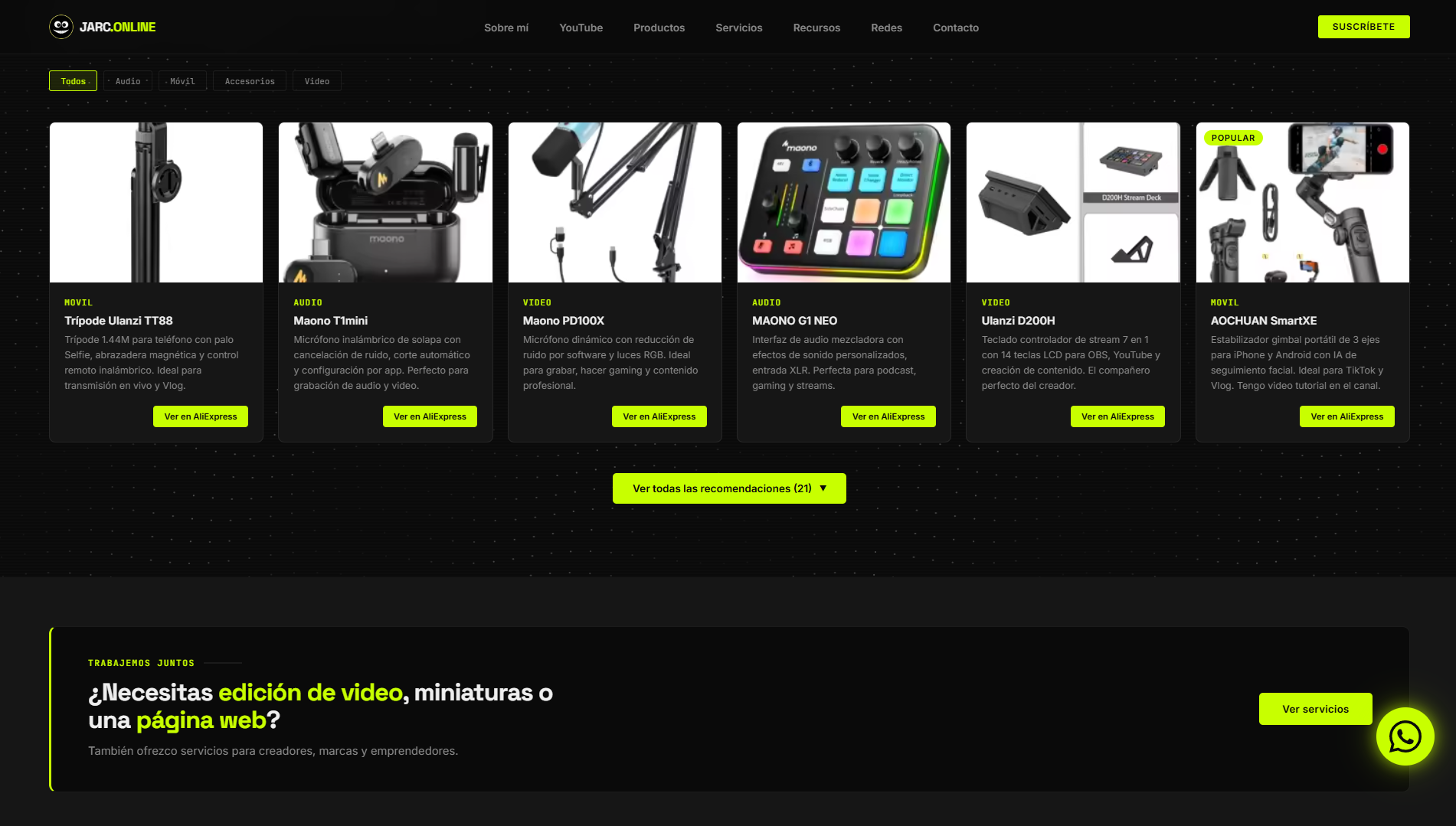 Sitio web JarcOnline.com