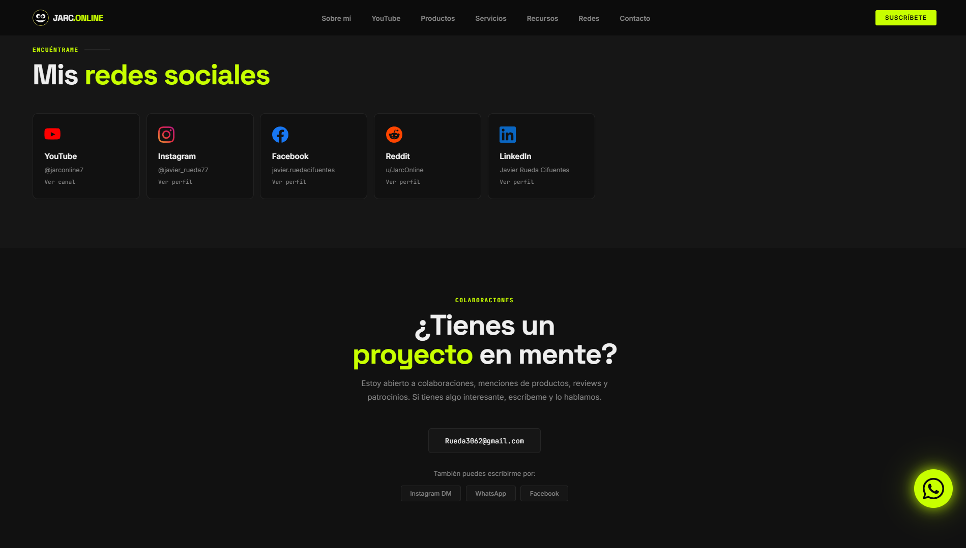 Sitio web JarcOnline.com